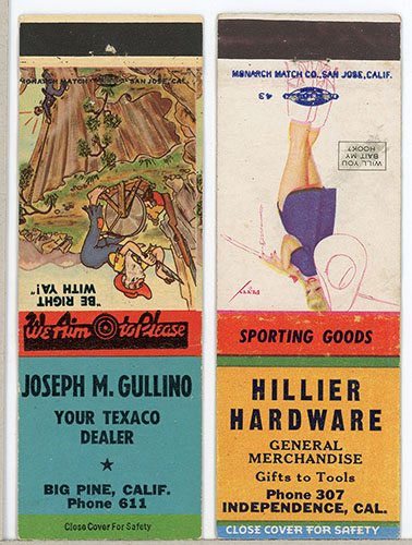 matchbook covers