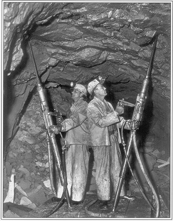 miners at work