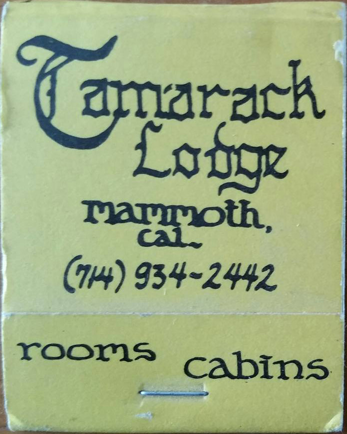 tamarack lodge matchbook