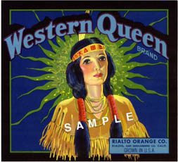 western queen label