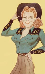 ham radio cowgirl