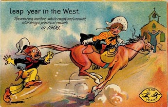 cowgirl postcard