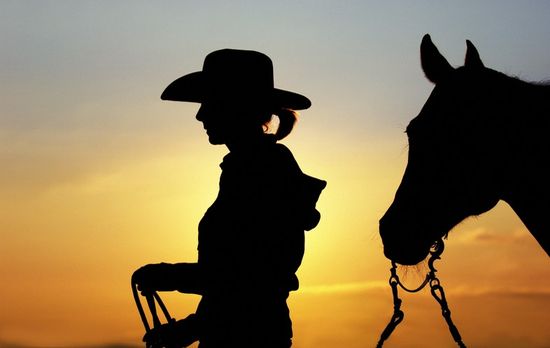 cowgirl silhouette