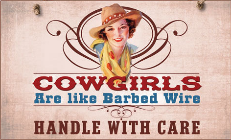 cowgirl like barbed wire