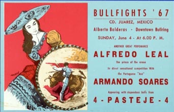 bullfights advertisement