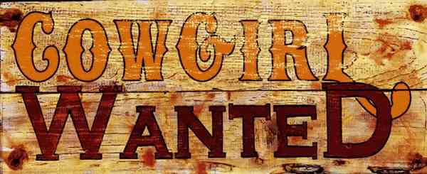 cowgirl wanted