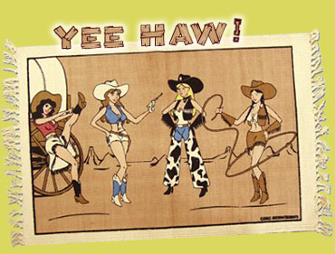 cowgirl placemat