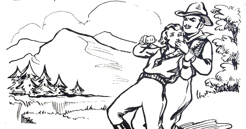 cowgirl sketch