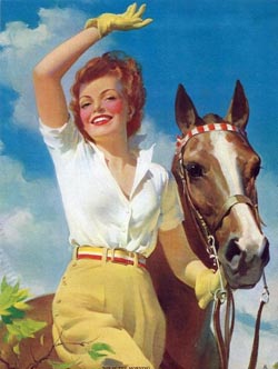 vintage cowgirl