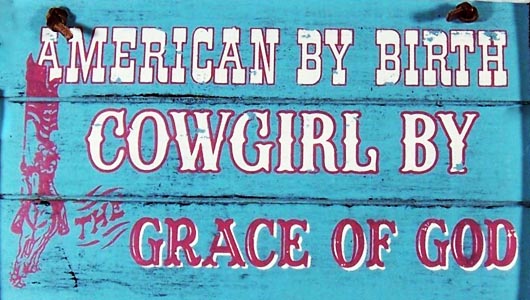 cowgirl sign