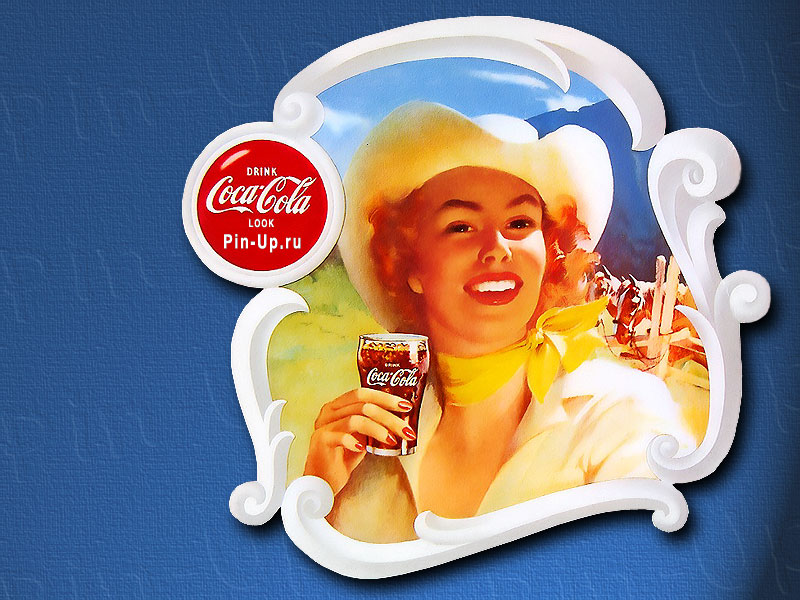 cowgirl wallpaper. (Coke Wallpaper)