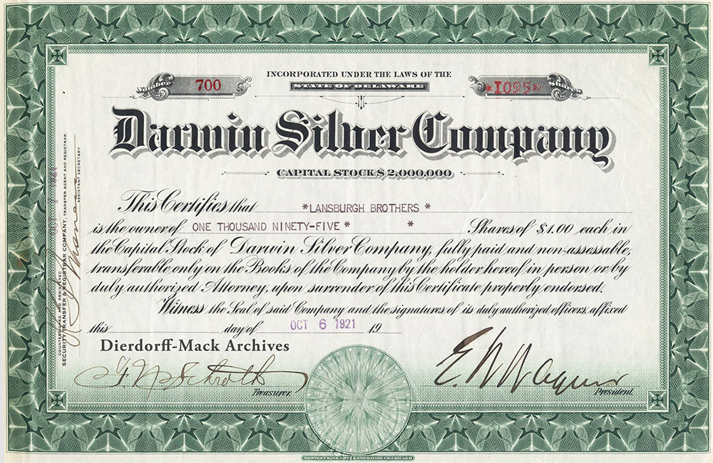 darwin silver company