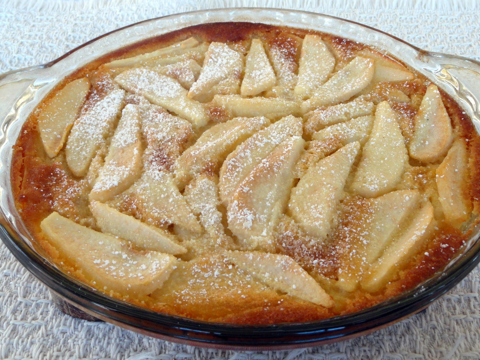 custard pear pie