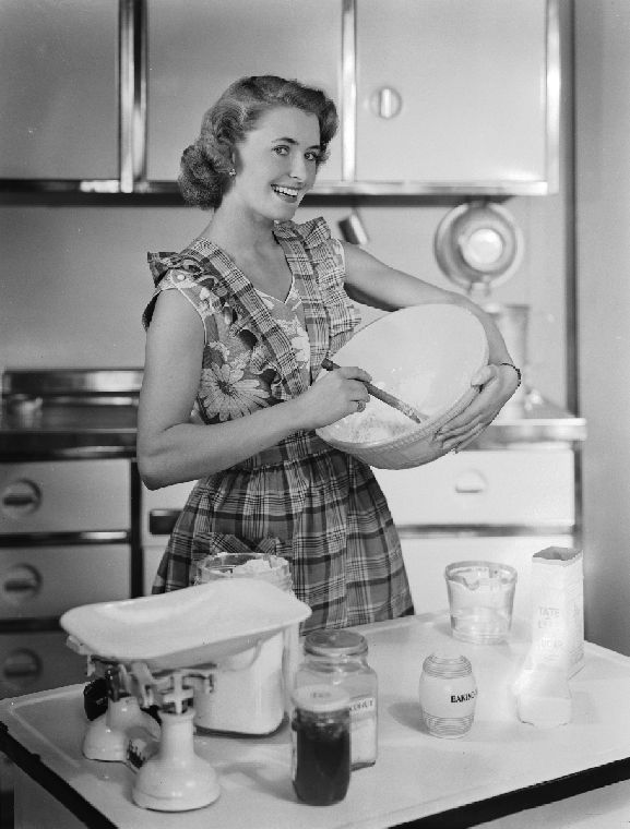 woman baking