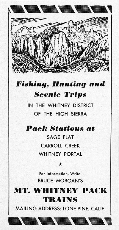 mt whitney pack trains
