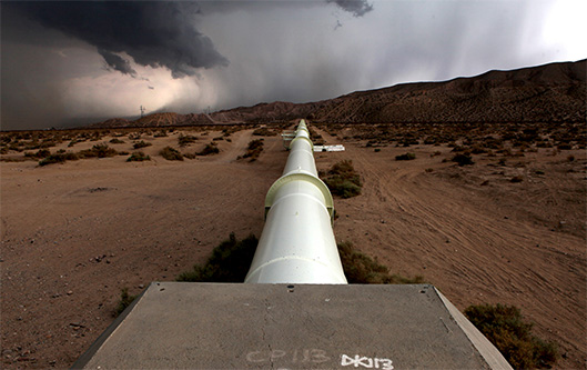 aqueduct in desert