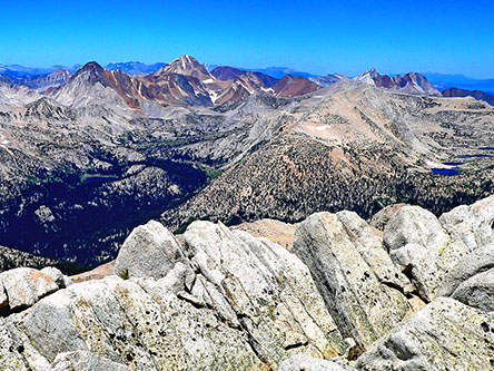 red and white mountain